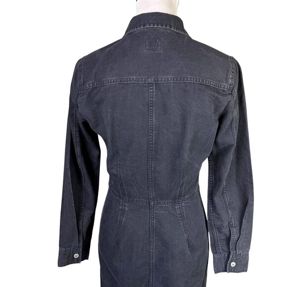 Levi's Black Denim Shirt Dress - Picture 8 of 15